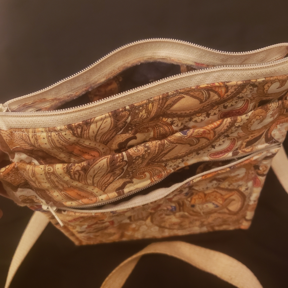 Paisley Patterned Crossbody Bag
